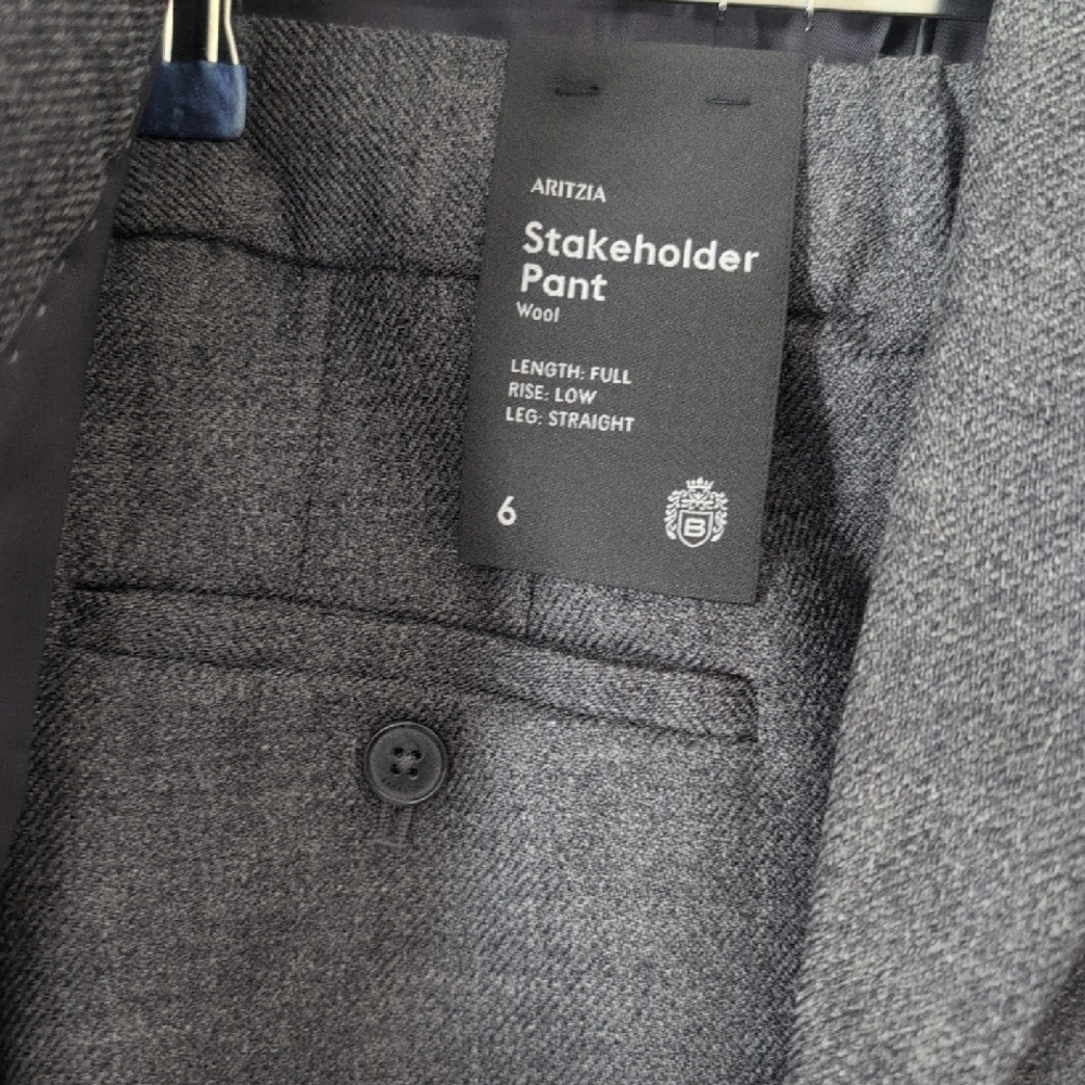 Aritzia NWT Wool Charcoal Suit Set - Picture 2 of 11